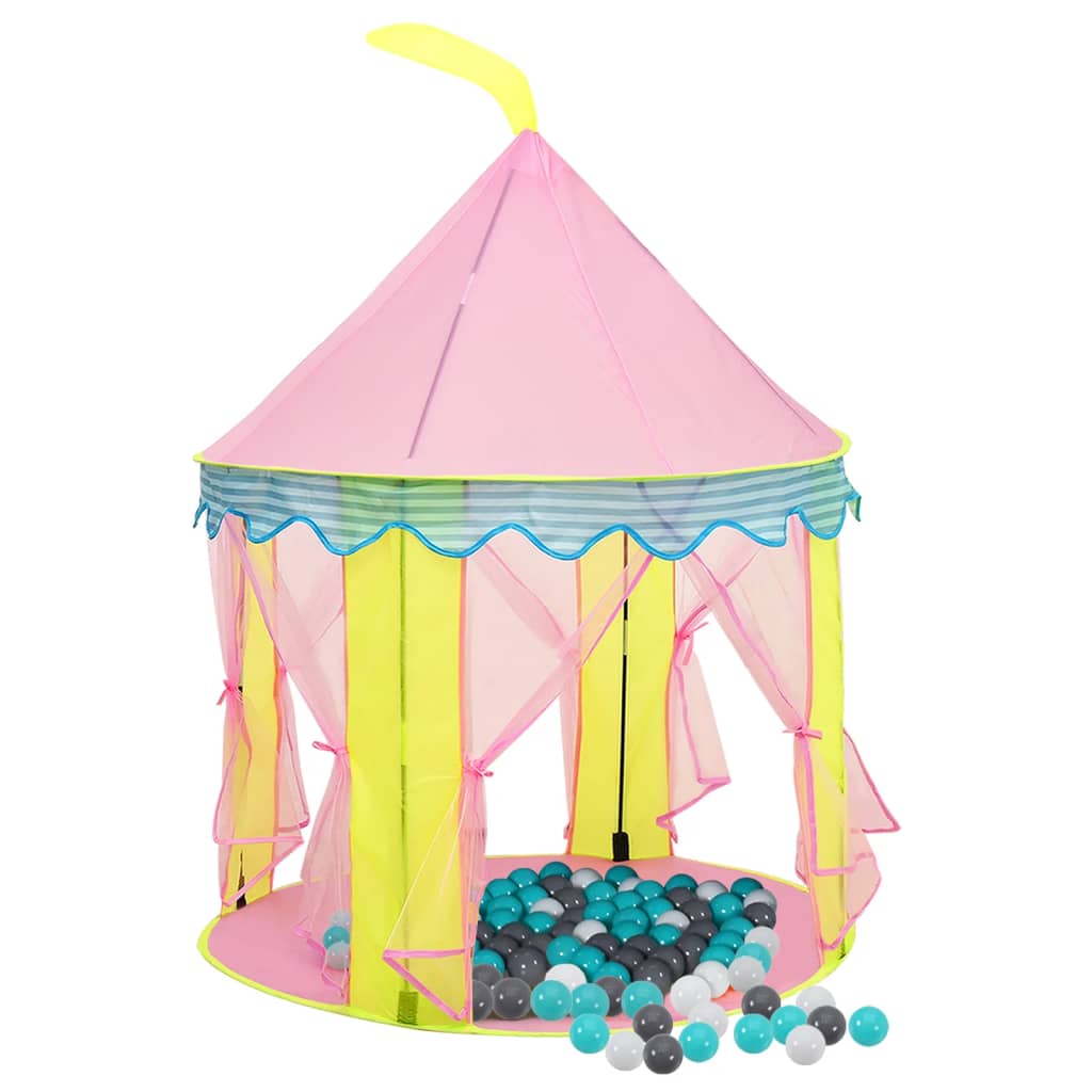 Vidaxl Children's play tent with 250 balls 100x100x127 cm pink