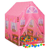 Tenda da gioco per bambini Vidaxl con 250 palline 69x94x104 cm rosa