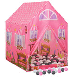 Vidaxl Children's Play Tent con 250 bolas 69x94x104 cm rosa