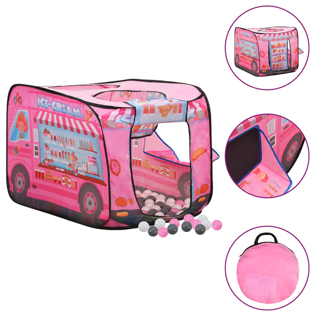 Vidaxl Kinderspielzelt mit 250 Bällen 70x112x70 cm Pink