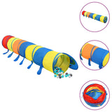 Tunnel de jeu pour enfants Vidaxl avec 250 balles 245 cm polyester multi-colorants