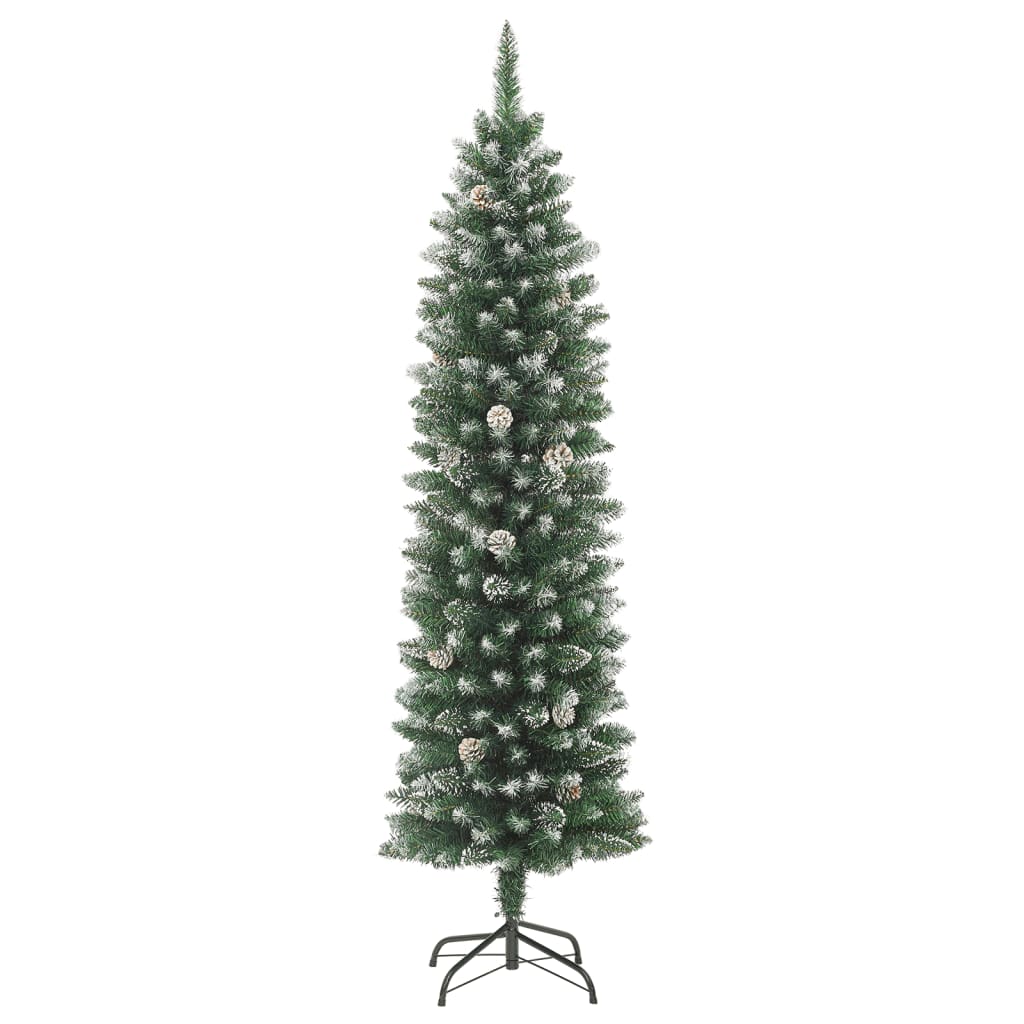 Vidaxl Kunstkerstboom estrecho con PVC estándar de 210 cm