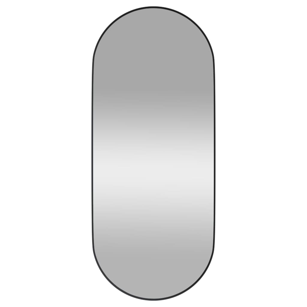 Vidaxl Spiegelwand -montiert 25 x 60 cm Oval Schwarz