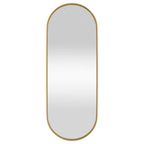 Vidaxl Spiegelwand -montiert 15 x 40 cm ovales Goldfarbe