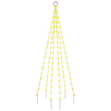 Vidaxl Flagpole Faire de Noël 108 LEDS blanc chaud 180 cm