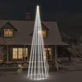 Vidaxl Flagpole Christmas Tree 1134 LEDS Cold White 800 cm