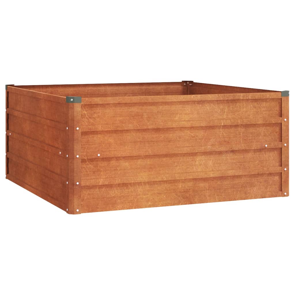 Vidaxl Sadzarka podniesiona 100x100x45 cm Corten Steel Rusty