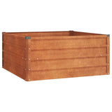 Vidaxl Sadzarka podniesiona 100x100x45 cm Corten Steel Rusty