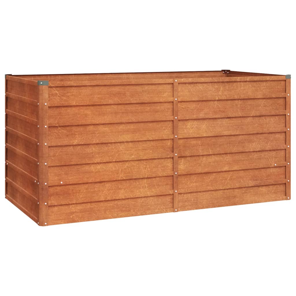 Vidaxl Sadzarka podniesiona 160x80x77 cm Corten Steel Rusty