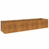 Vidaxl Planter je dvignil 194x50x36 cm Cortenstaal