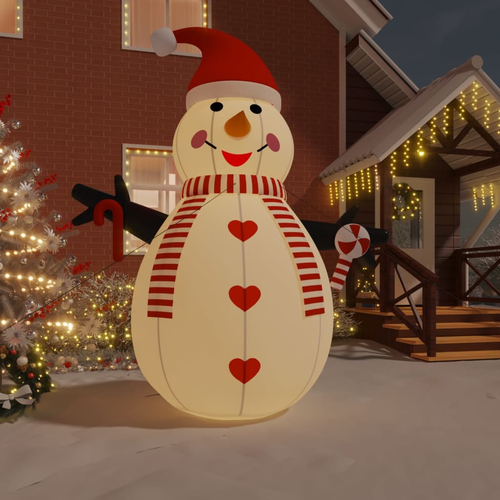 Vidaxl Snowman Inflatable with LEDs 460 cm