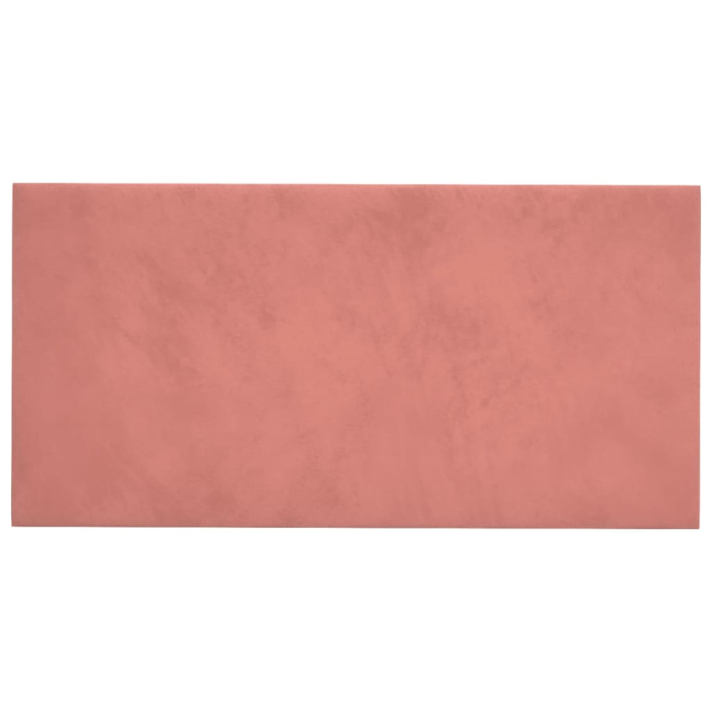 Panneaux muraux vidaxl 12 st 2,16 m² 60x30 cm en velours rose