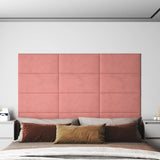 Vidaxl Wandpannelen 12 St.16 m² 60330 cm Velvet rosa