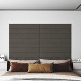 Vidaxl Wall panels 12 st 1.62 m² 90x15 cm velvet dark gray