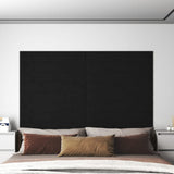 Pannelli a parete Vidaxl 12 ST 1,62 m² 90x15 cm Velvet nero