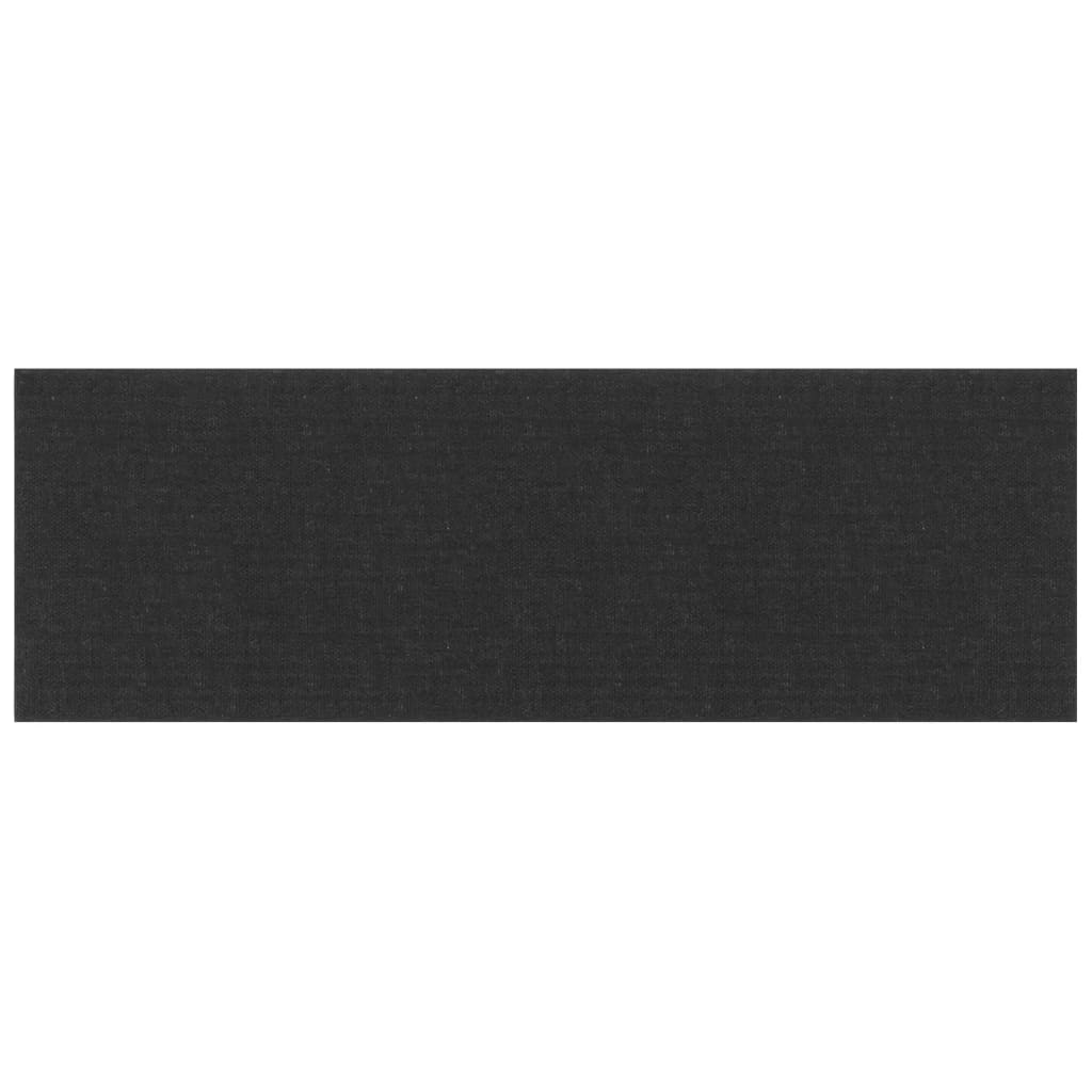 Pannelli a parete Vidaxl 12 ST 3,24 m² 90x30 cm tessuto nero