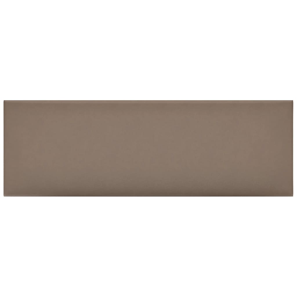 Vidaxl Wall panels 12 pcs 3.24 m² 90x30 cm Art leather cappuccinocolid