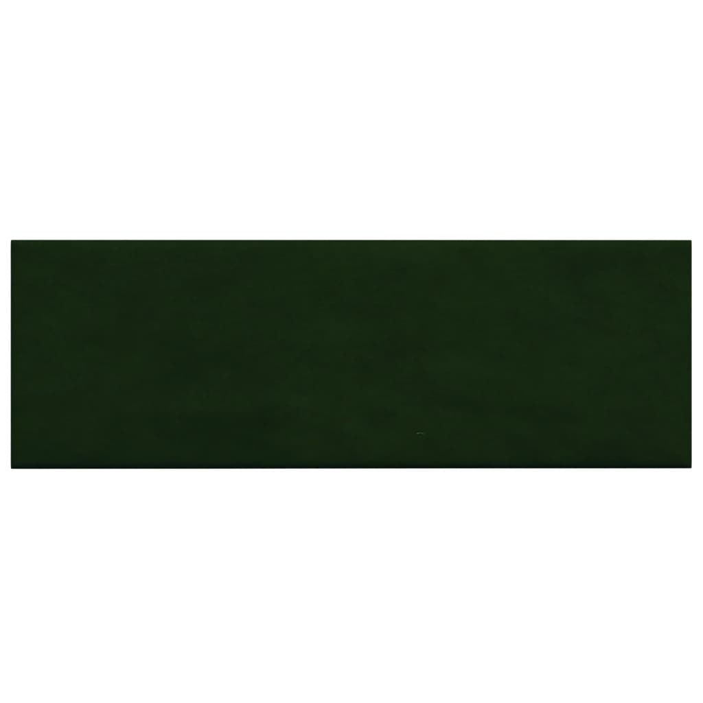 Vidaxl Wall panels 12 st 3.24 m² 90x30 cm velvet dark green