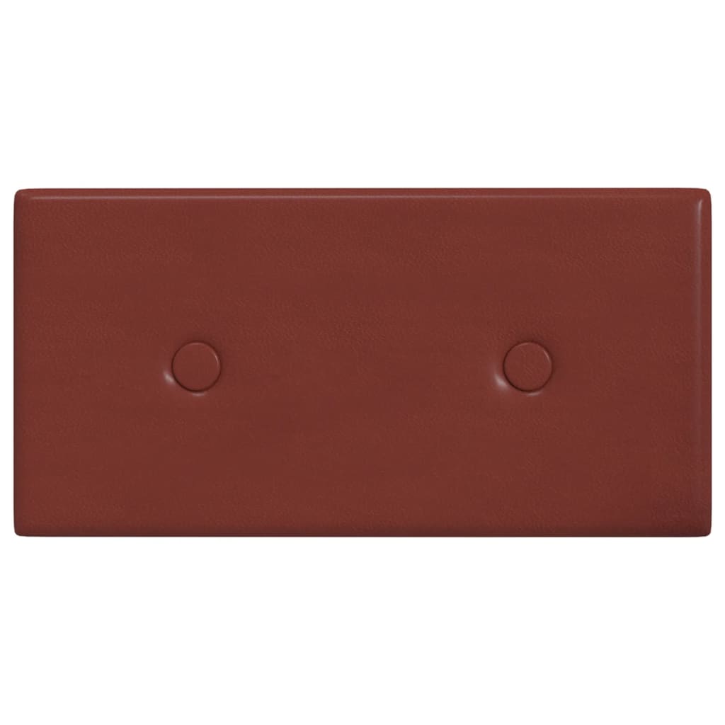 Vidaxl Wall panels 12 pcs 0.54 m² 30x15 cm artificial leather wine red