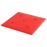 Panneaux muraux vidaxl 12 st 1,08 m² 30x30 cm en cuir artificiel rouge