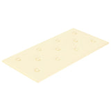 Pannelli a parete Vidaxl 12 ST 2,16 m² 60x30 cm Crema in pelle artificiale -Collorato