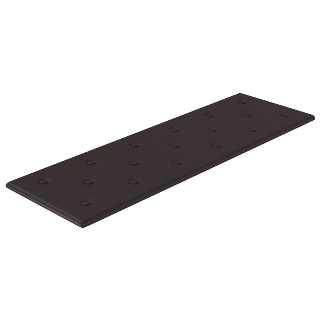 Panneaux muraux vidaxl 12 st 3,24 m² 90x30 cm en cuir artificiel noir