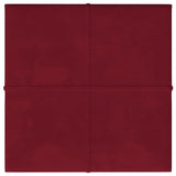 Nástěnné panely Vidaxl 12 ST 1,08 m² 30x30 cm Velvet Wine Red