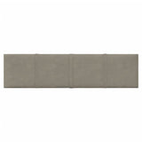 Vidaxl Wall panels 12 st 1.08 m² 60x15 cm velvet light gray