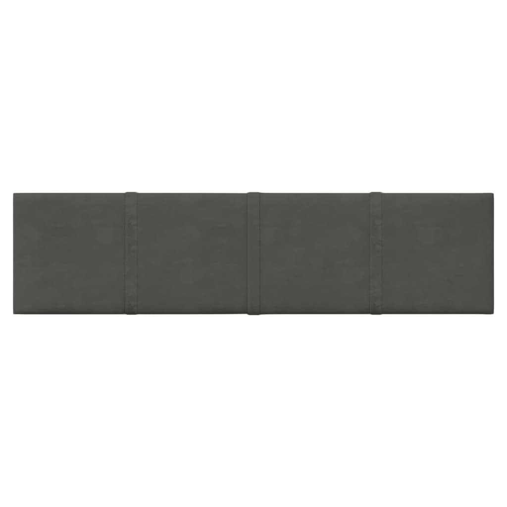 Nástěnné panely Vidaxl 12 St 1,08 m² 60x15 cm Velvet Dark Grey