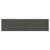 Vidaxl Wall panels 12 st 1.08 m² 60x15 cm velvet dark gray