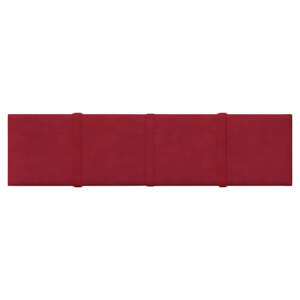 Nástěnné panely Vidaxl 12 ST 1,08 m² 60x15 cm Velvet Wine Red