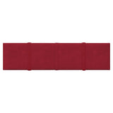 Vidaxl Wall panels 12 st 1.08 m² 60x15 cm velvet wine red