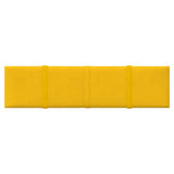 Vidaxl Wall panels 12 st 1.08 m² 60x15 cm velvet yellow