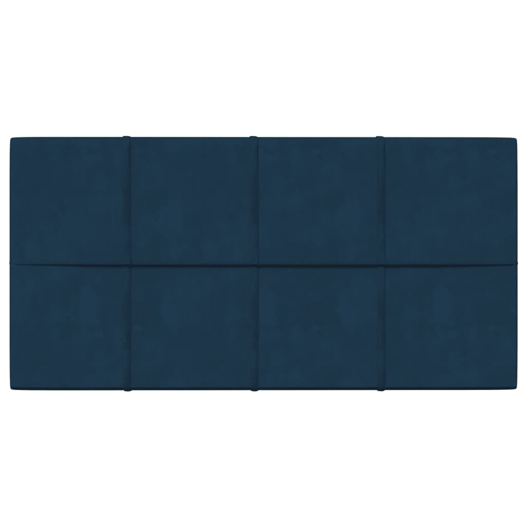 VidaXL Wandpanelen 12 st 2,16 m² 60x30 cm fluweel blauw