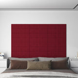 Vidaxl Wall panels 12 st 2.16 m² 60x30 cm velvet wine red