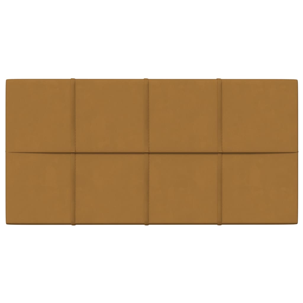 Vidaxl väggpaneler 12 st 2,16 m² 60x30 cm Velvet Brown