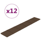 Pannelli a parete Vidaxl 12 ST 1,62 m² 90x15 cm Brawn