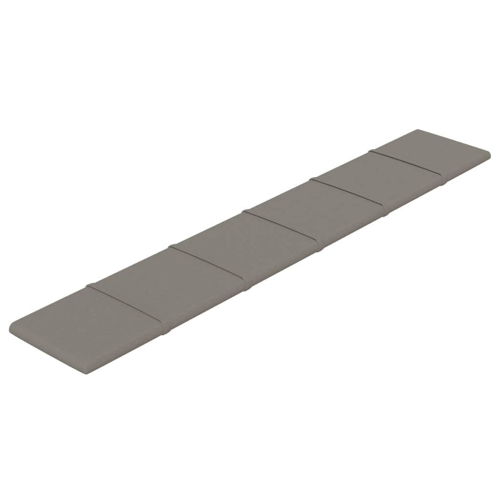 Paneles de pared Vidaxl 12 st 1.62 m² 90x15 cm Velvet gris claro