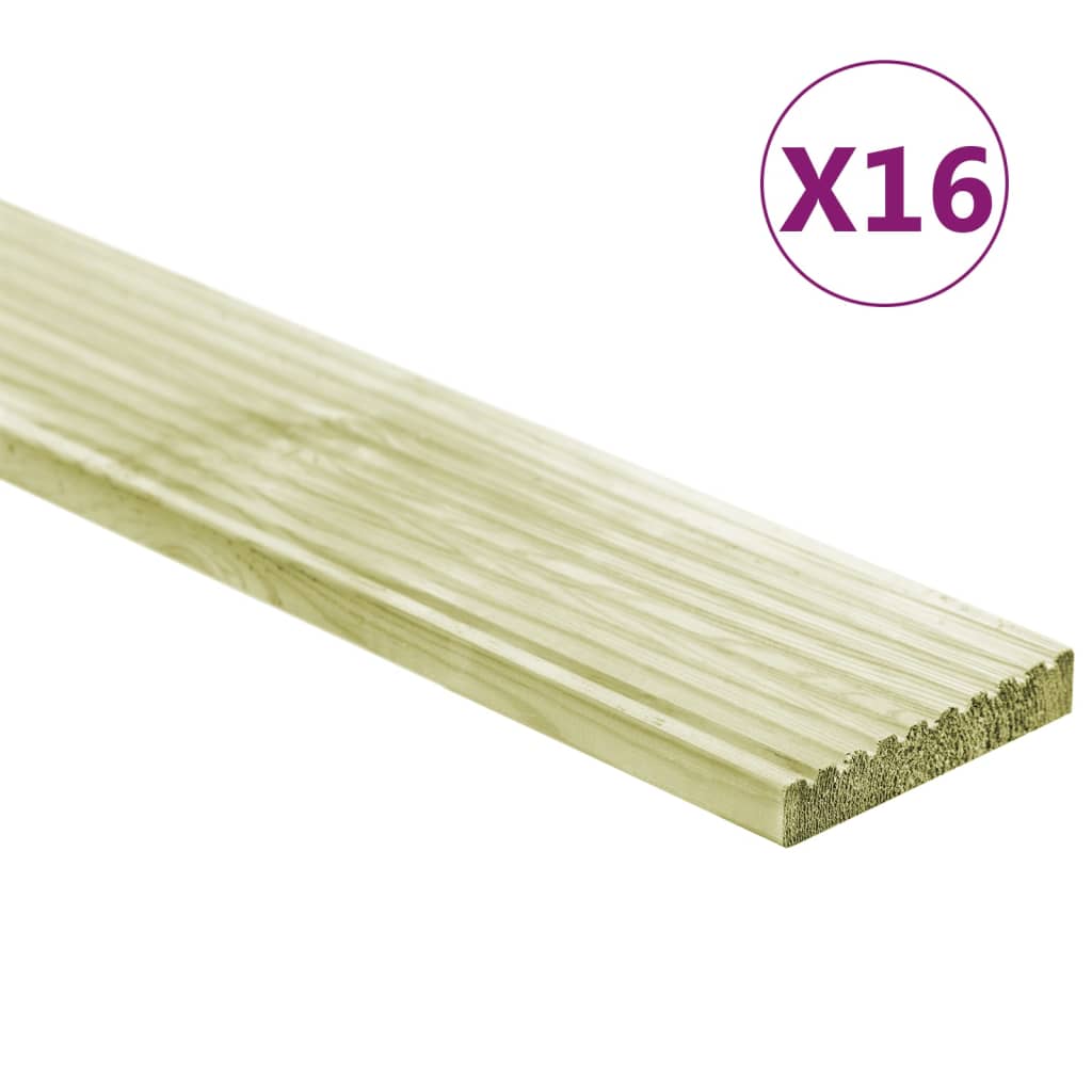 Vidaxl Terra Boards 16 ST 2,32 m² 1 m Pino solido