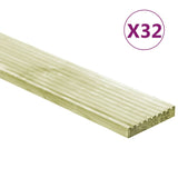 Vidaxl Terra Boards 32 ST 4,64 m² 1 m Pince solido