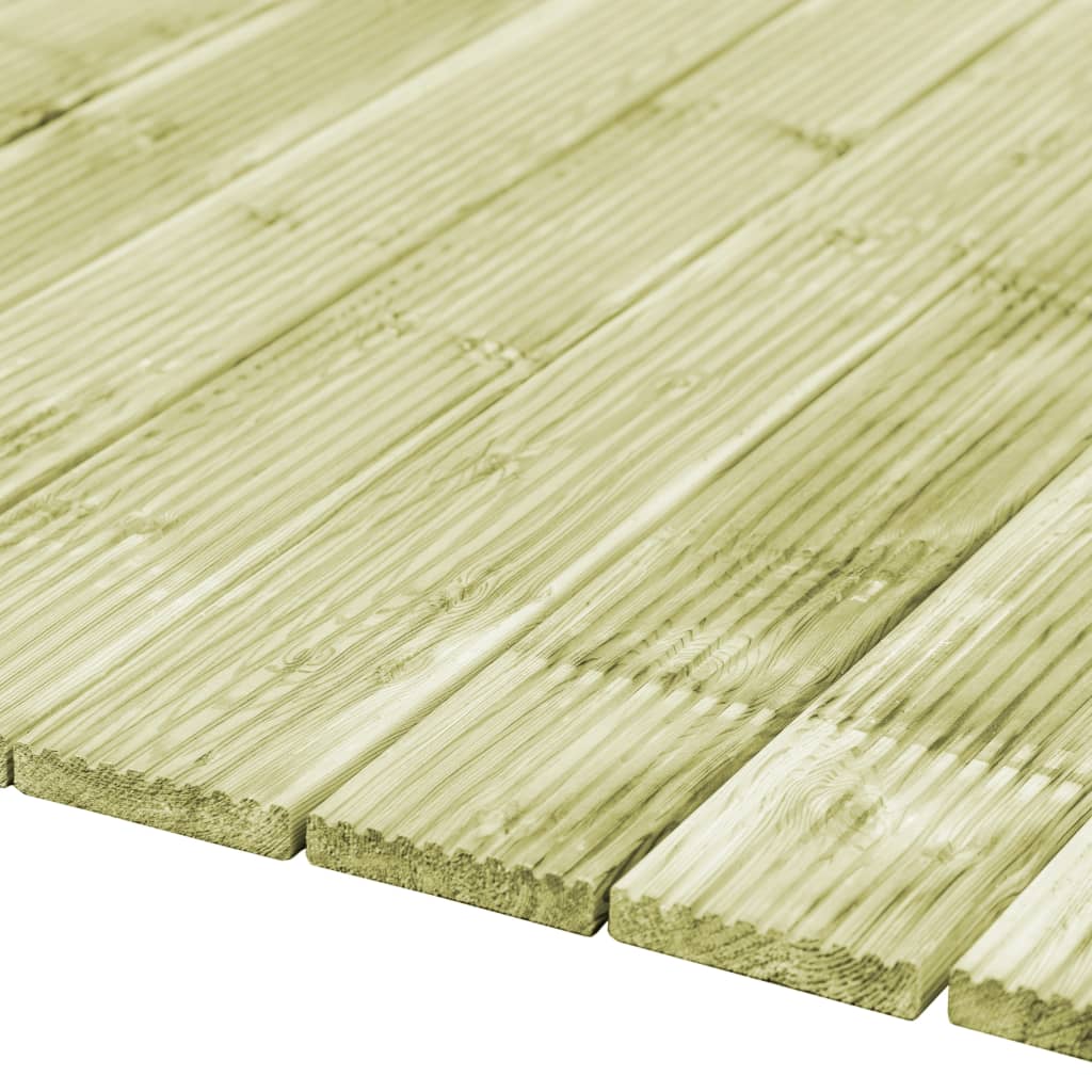 Vidaxl Terra Boards 40 pezzi 5,8 m² 1 m Pinna solida impregnata