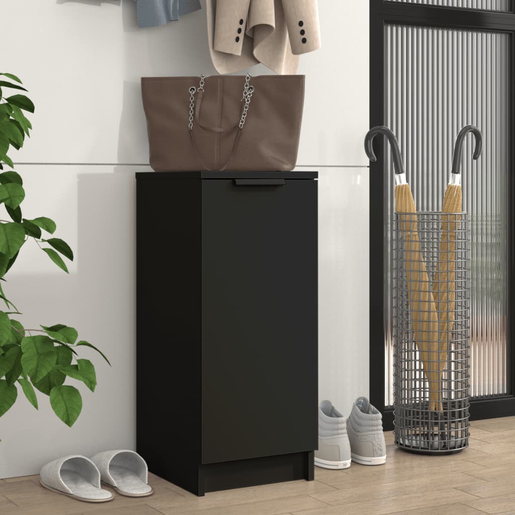 Vidaxl Shoe Cabinet 30x35x70 cm Property Wood Black