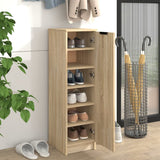 Vidaxl Schong Cabinet 30x35x100 cm Propertéiert Holz Sonoma Oak faarweg