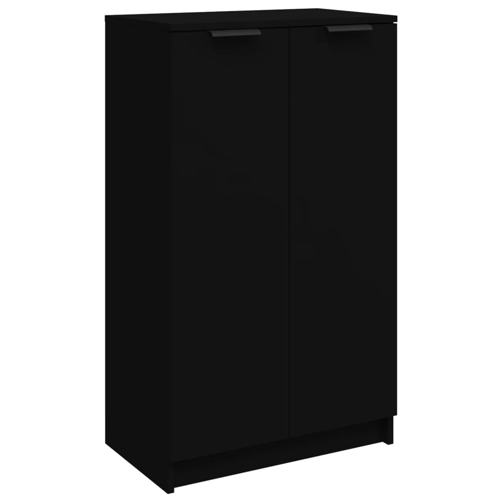 Vidaxl Cabinet da scarpe 59x35x100 cm Proprieted Black