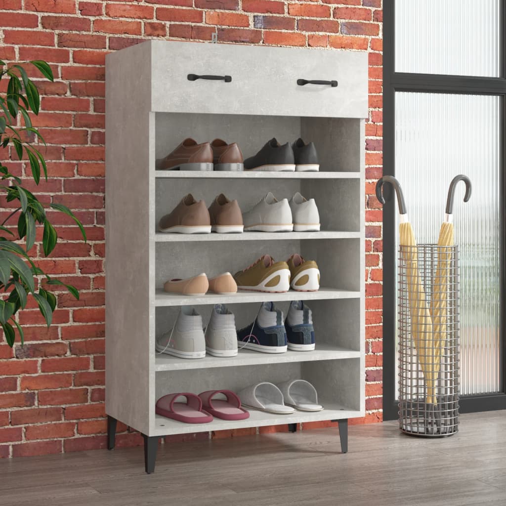 Vidaxl Shoe Cabinet 60x35x105 cm Redigeret træbetonpris