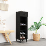 VidaXL Shoe cabinet 30x35x105 cm Properted Wood Black