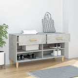 VidaXL shoe cabinet 102x35x55 cm processed wood concrete price