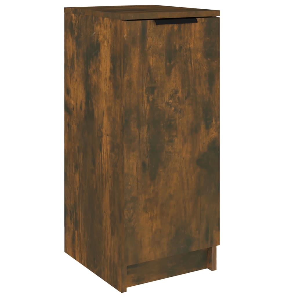 Armoire à chaussures Vidaxl 30x35x70 cm en bois de bois de chêne fumé coloré