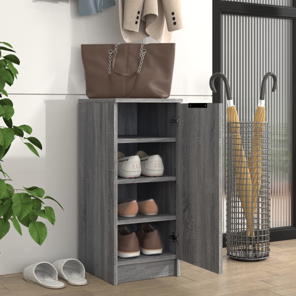 Vidaxl Shoe cabinet 30x35x70 cm Properted Wood Gray Sonoma Oak colored