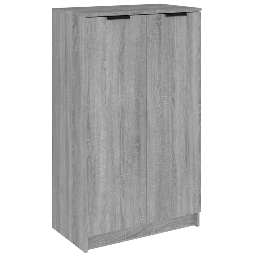 Vidaxl Schuhschrank 59x35x100 cm propertiert Holzgrau Sonoma Eiche Farbe